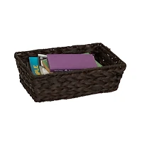 Household Essentials Dark Brown Wicker Storage Basket Set