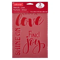 Love Stencils by Craft Smart®, 7" x 10"