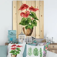Designart - Anthurium Tailflower Or Flamingo Flower In The Pot