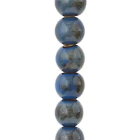 Aqua Ceramic Round Beads, 14mm by Bead Landing™