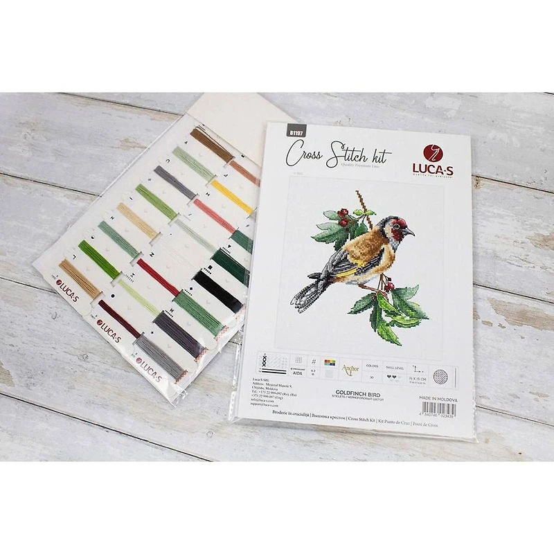 Luca-s Goldfinch Bird Counted Cross Stitch Kit
