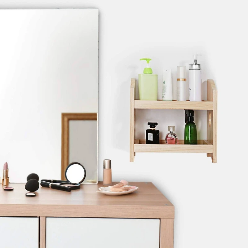 NEX™ 2-Tier Wood Spice Rack Countertop Organizer