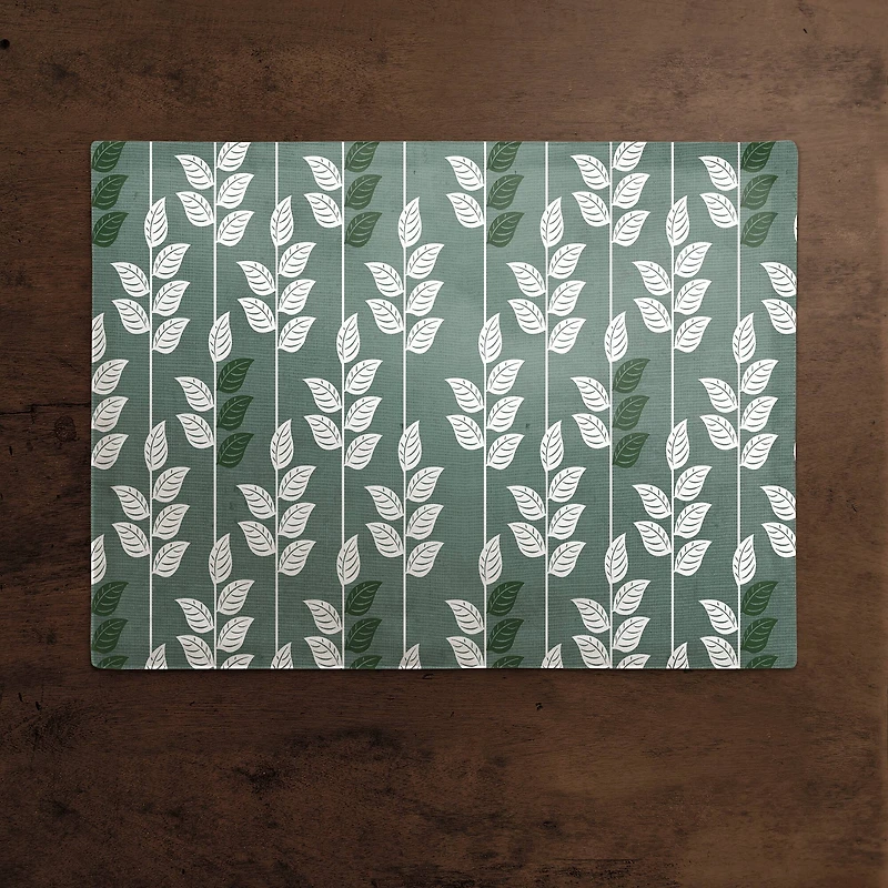 Geometric Nature Pattern 18" x 14" Cotton Twill Placemat