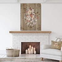 Designart - White and Yellow Floral Pattern