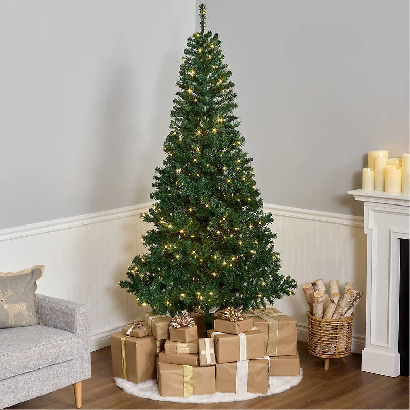 7.5ft. Pre-Lit Linden Spruce Artificial Christmas Tree