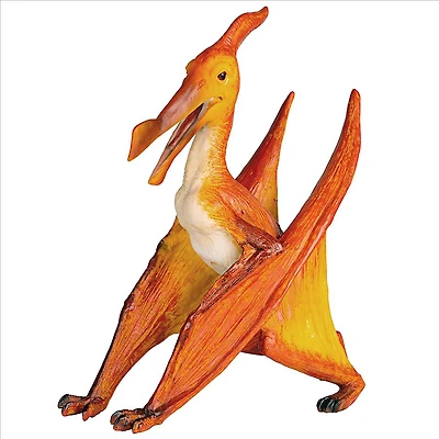 Design Toscano 14" Orange Pterodactyl Garden Statue
