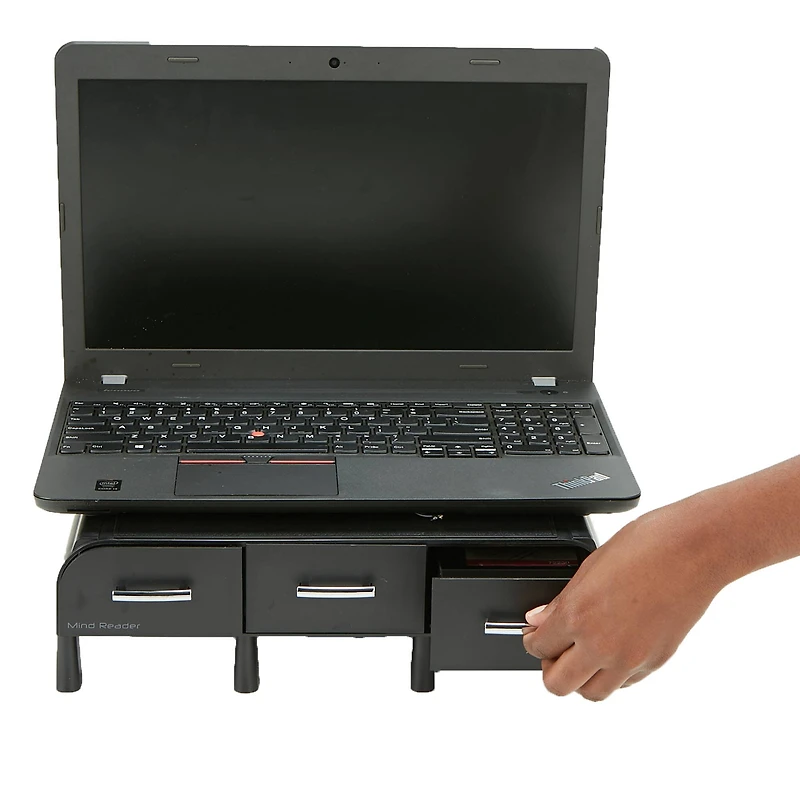 Mind Reader Laptop & Monitor Stand Organizer