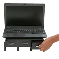 Mind Reader Laptop & Monitor Stand Organizer