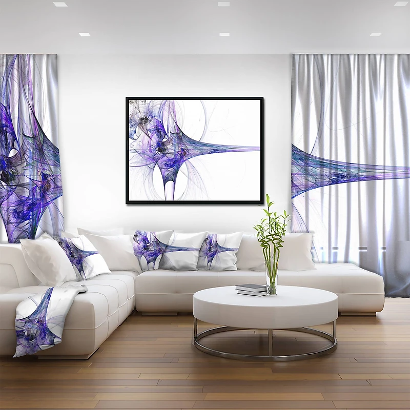 Designart - Large Fractal Artwork Blue