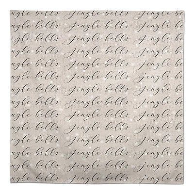 Jingle Bells Script 58" x 58" Tablecloth