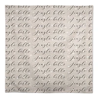 Jingle Bells Script 58" x 58" Tablecloth