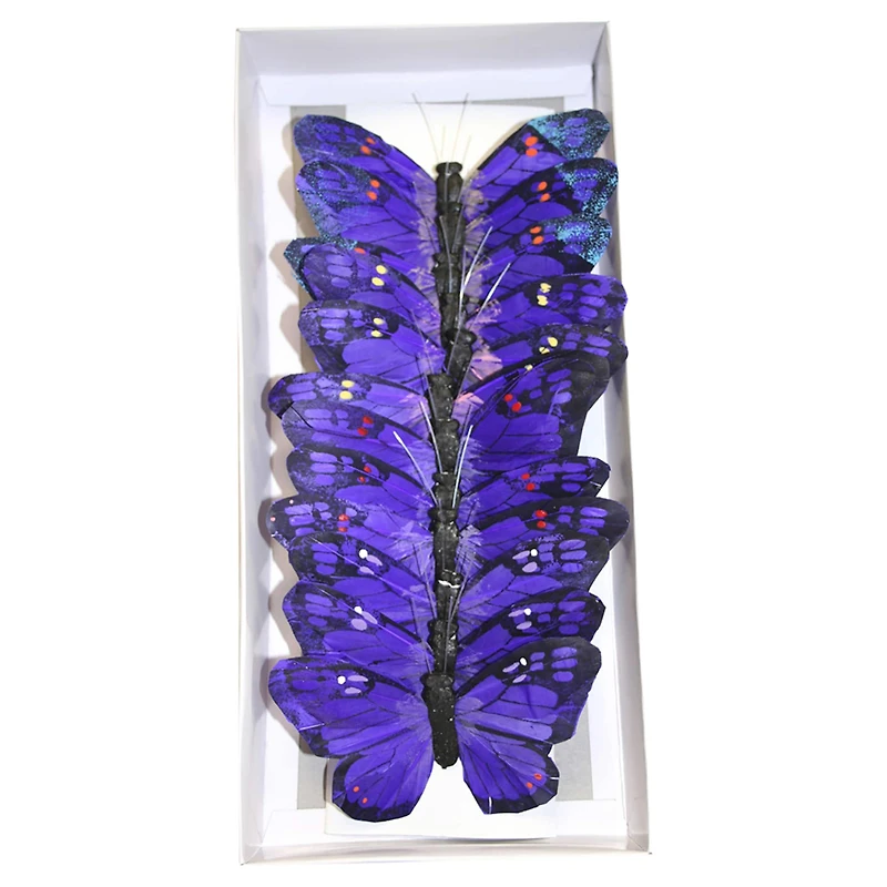 Reliant 5" Purple Butterflies, 12ct.