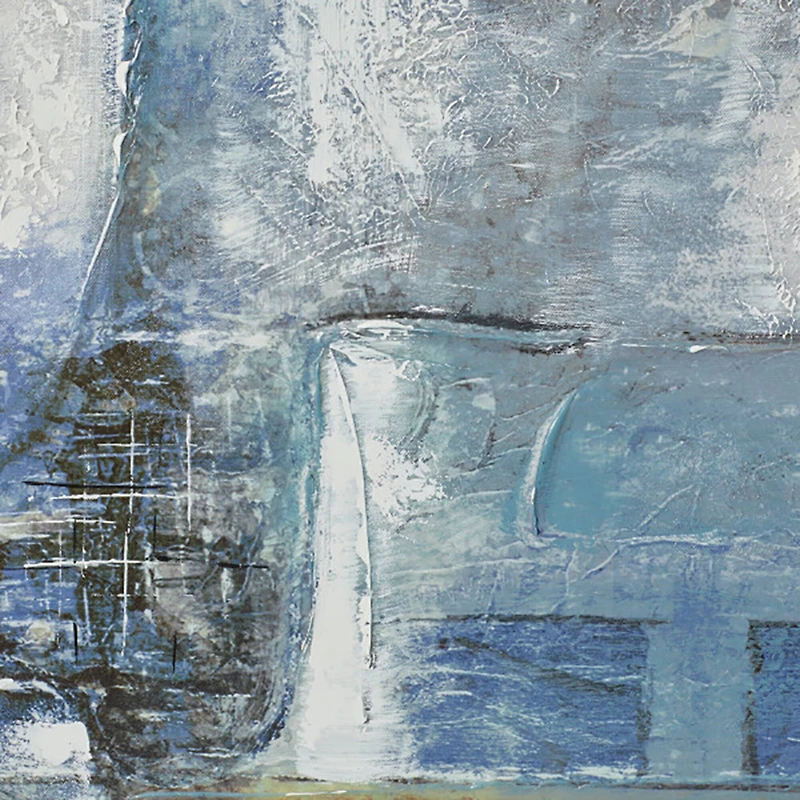 Gray Contemporary Abstract Canvas Wall Art