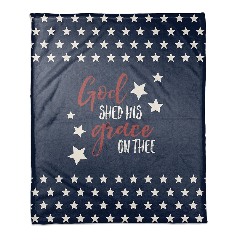 God Shed His Grace On Thee Coral Fleece Blanket