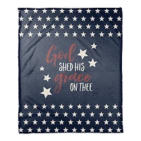 God Shed His Grace On Thee Coral Fleece Blanket
