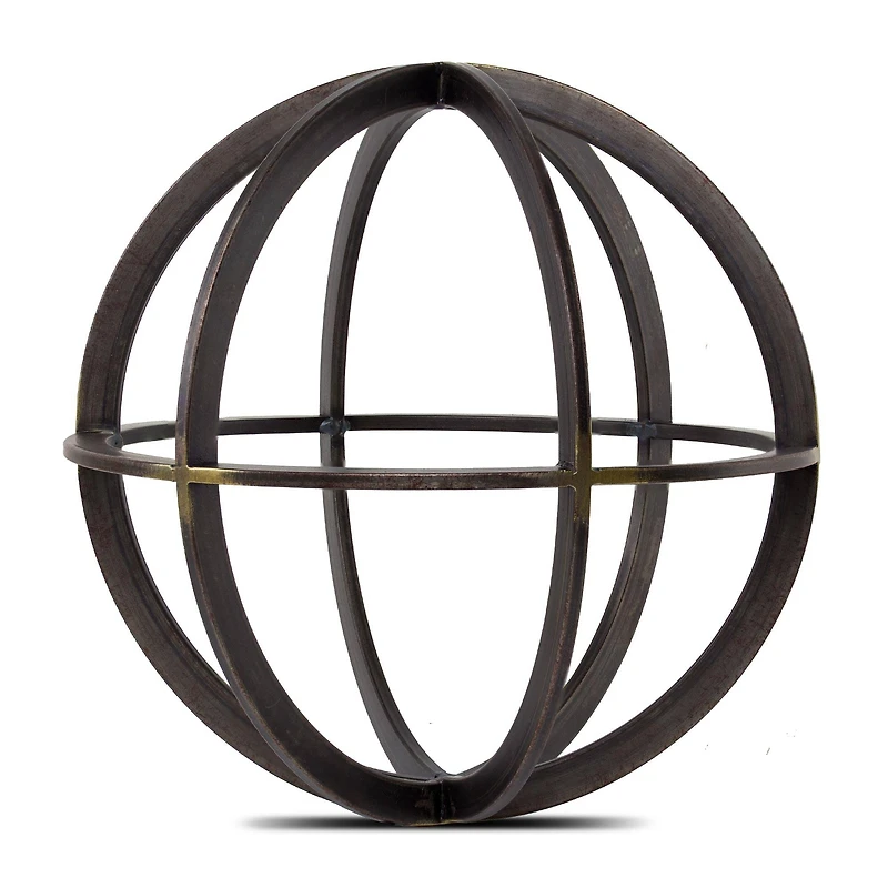 10" Metal Dyson Sphere Sculpture