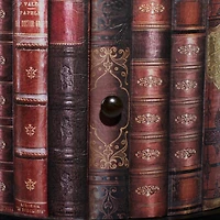 Maroon Wood Traditional Cabinet, 29" x 18" x 18"