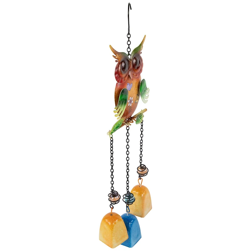 10" Metal Owl Outdoor Garden Windchime