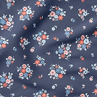Fabric Editions Navy Carolina Bouquet Cotton Fabric