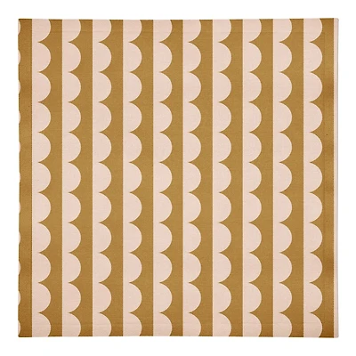 Scalloped Circle  10" x 10" Cotton Twill Napkin