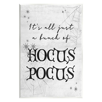 Stupell Industries Just A Bunch Of Hocus Pocus Phrase Wall Plaque Art