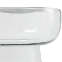 20" Glass Modern Side End Accent Table