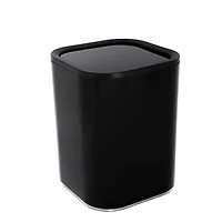 Bath Bliss Black Acrylic 8L Waste Bin