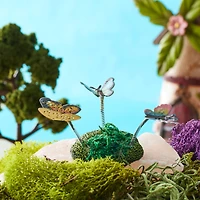 12 Pack: Mini Butterflies with Moss by Make Market®