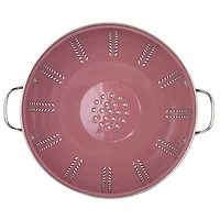 Gibson Home Plaza Cafe Red 4 Quart Enamel Colander