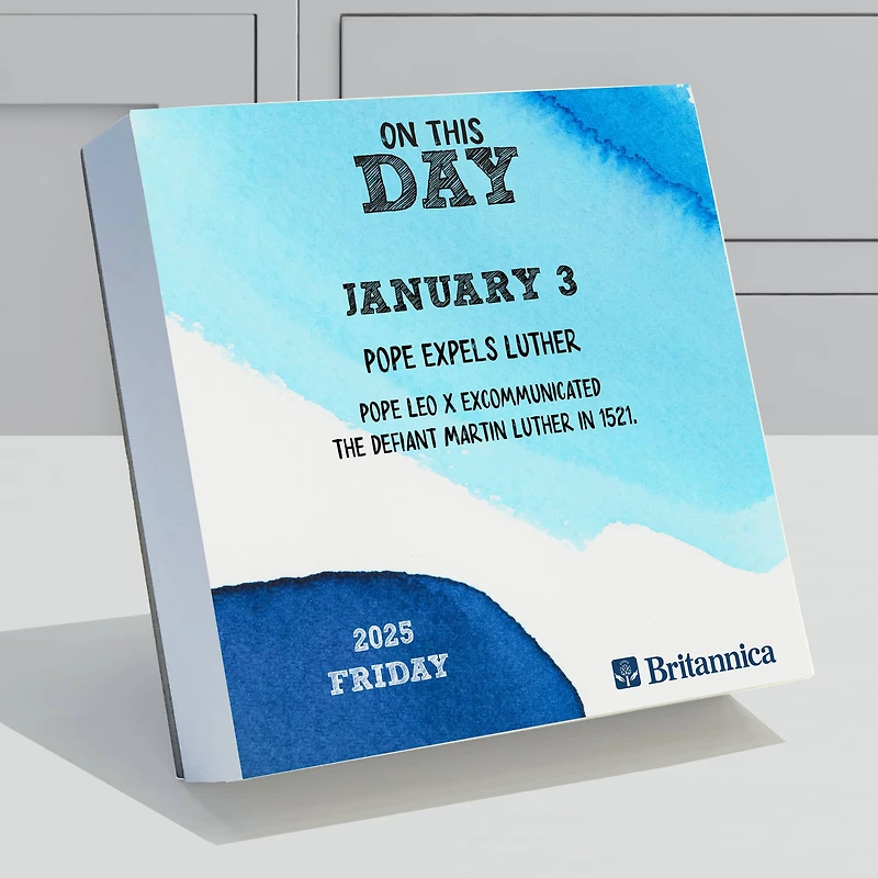 TF Publishing 2025 On This Day Daily Desktop Calendar