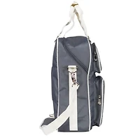 Everything Mary Deluxe Gray and White Scrapbook Carrying Storage Tote