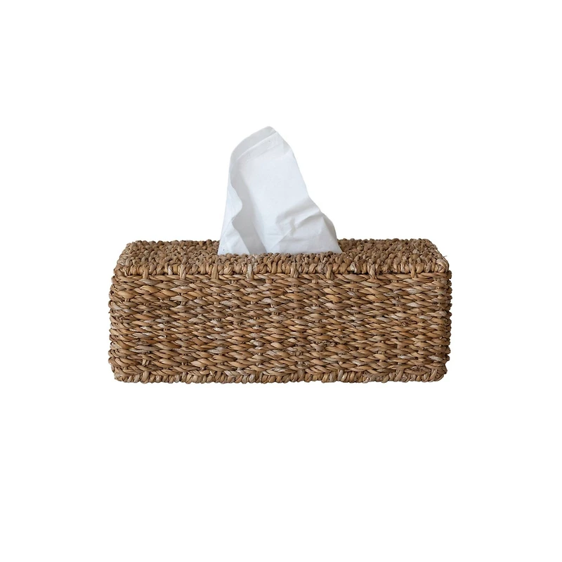 Hello Honey® Hand-Woven Seagrass Tissue Box Cover