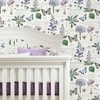 RoomMates Butterfly Botanical Peel & Stick Wallpaper