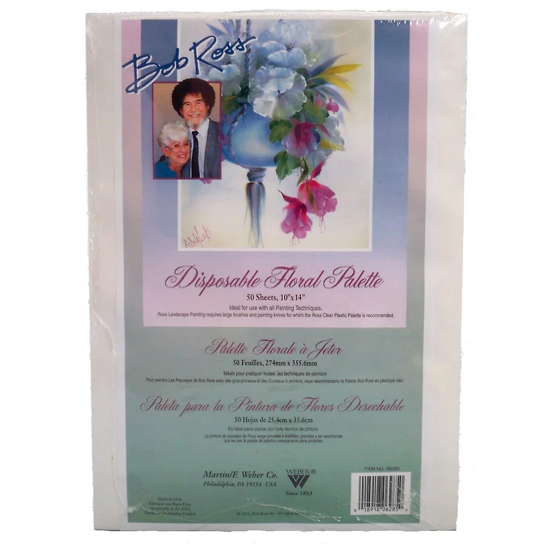 Bob Ross® Disposable Floral Palette, 10" x 14"
