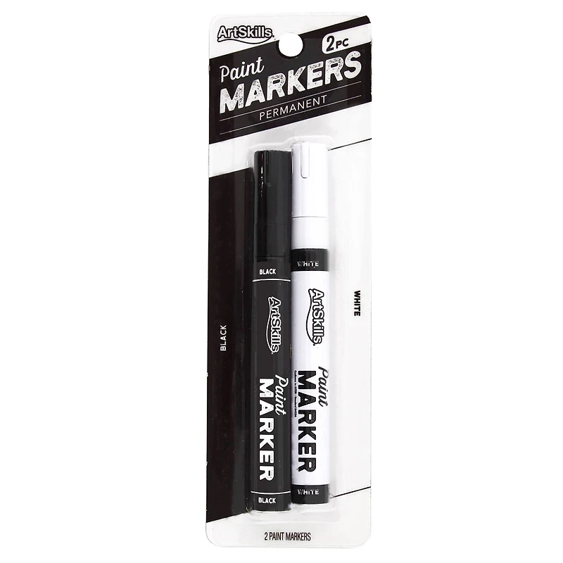 ArtSkills® Black & White Oil Based Paint Markers