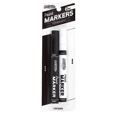 ArtSkills® Black & White Oil Based Paint Markers