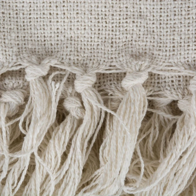 DII® Gray & Off White Cabana Stripe Throw