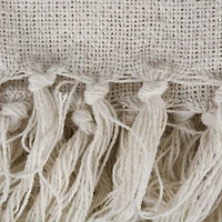 DII® Gray & Off White Cabana Stripe Throw