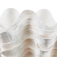 19" Cream Resin Shell Textured Sculpture