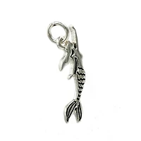 Charmalong™ Antique Silver Plated Mermaid Charm by Bead Landing™