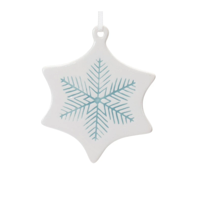 Etched Ceramic Ornament Set