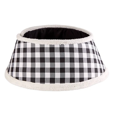 DII® Black & White Buffalo Check Holiday Tree Collar