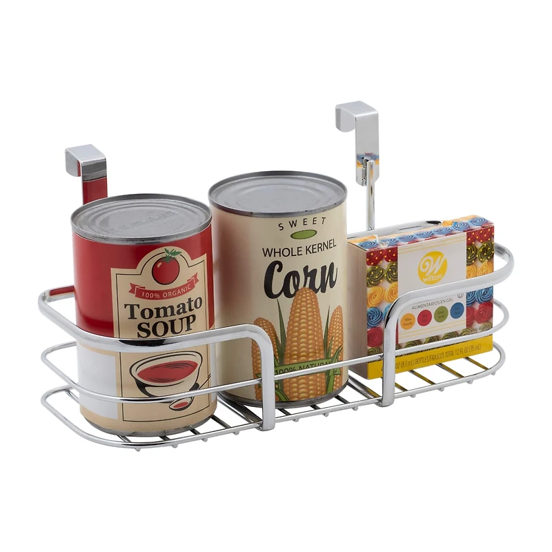 Kitchen Details Small Chrome Over the Cabinet Organizer