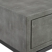 Walker Edison 18" 1-Drawer Shagreen Side Table