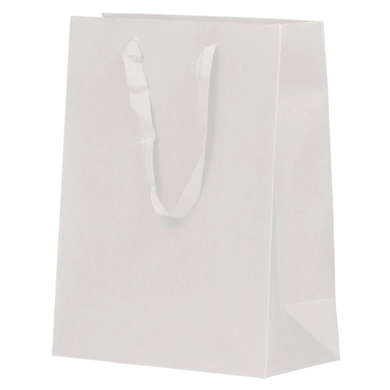 JAM Paper Large White Matte Heavy Duty Kraft Gift Bags, 10ct.
