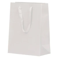 JAM Paper Large White Matte Heavy Duty Kraft Gift Bags, 10ct.