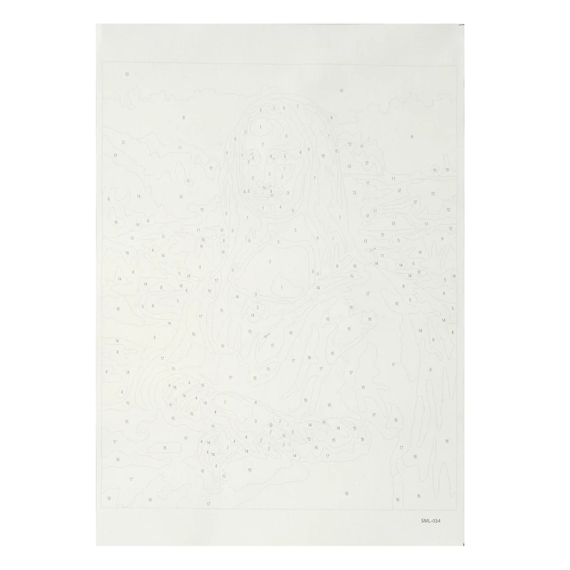 8" x 10" Mona Lisa Paint-by-Number Kit with Wood Display Hanger by Artist's Loft®