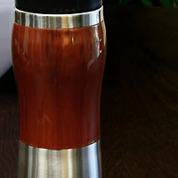 Gibson Home® Monaco Cafe 15oz. Stainless Steel Thermal Insulated Travel Mug Cup with Lid