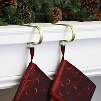 Original MantleClip® Gold Foil Stocking Holders