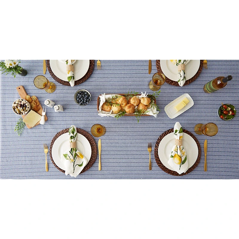 DII® French Blue Farmhouse Gingham Tablecloth